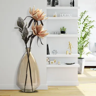 Wazon JARRON ADOBE ze Szkła Recyklingowanego 33X60 cm (WYPRODUKOWANY W HISZPANII)